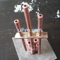 induction brass solder copper multi-pipes