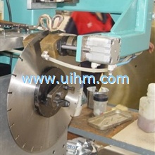 induction brazing saw teeth