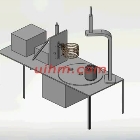 um-60ab-hf induction heater with rotating double station