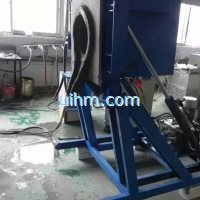 250kg hydraumatic tilting melt furnace for melting copper