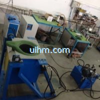 UM-60AB-MF induction melting machine with 50kg tilting furnace